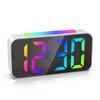 Digital Alarm Clock RGB LED Colorful Clocks Loud Alarm Clocks with Night Light for Home Office Best Gifts