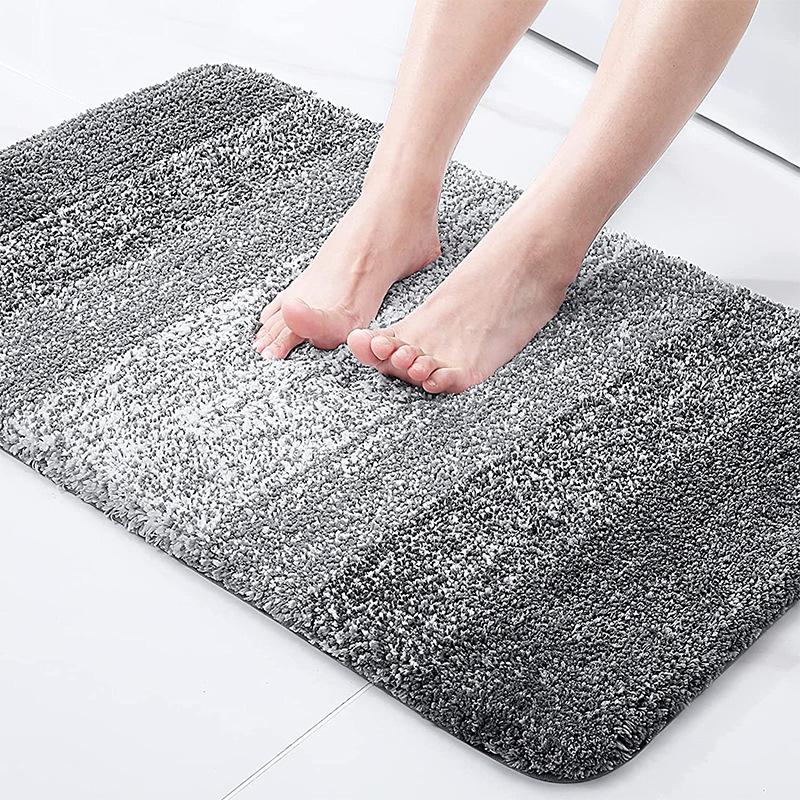 Thickened Bedroom Carpet Bathroom Door Mat Absorbent and Dirt-resistant Household Bathroom Floor Mat Non-slip Mat