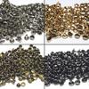 100sets 6/8mm Metal Double Cap Rivets Studs Round Rapid Rivet for Leather Craft Bag Belt Clothing Garment Shoes Pet Collar Decor
