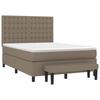 3136913 vidaXL Divan Bed with Mattress Taupe 140x190 Cm Fabric