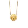 [Q6618] - Gold Plated Necklace 'Cleopatra' Matte Gold - 15 Mm (eye)