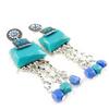 [H4481] - Turquoise 'Anamaya' Designer Earrings