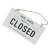 Reversible Hanging Sign With Ring Open and Closed Coffee Bar Business Sign  Shop
