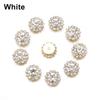 Apparel Sewing Sparkling Flower-shaped Clothes Decoration Rhinestone Buttons Crystal Glass Stone