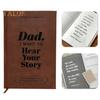Dad I Want To Hear Your Story Journal Soft-Touch Faux Leather Notebook Thick Paper Anti-Bleed Design Writing Notebook