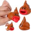 Anti-stress Tongue Out Poop Toy Universal Finger High Elasticity Tricky Squeeze Prank