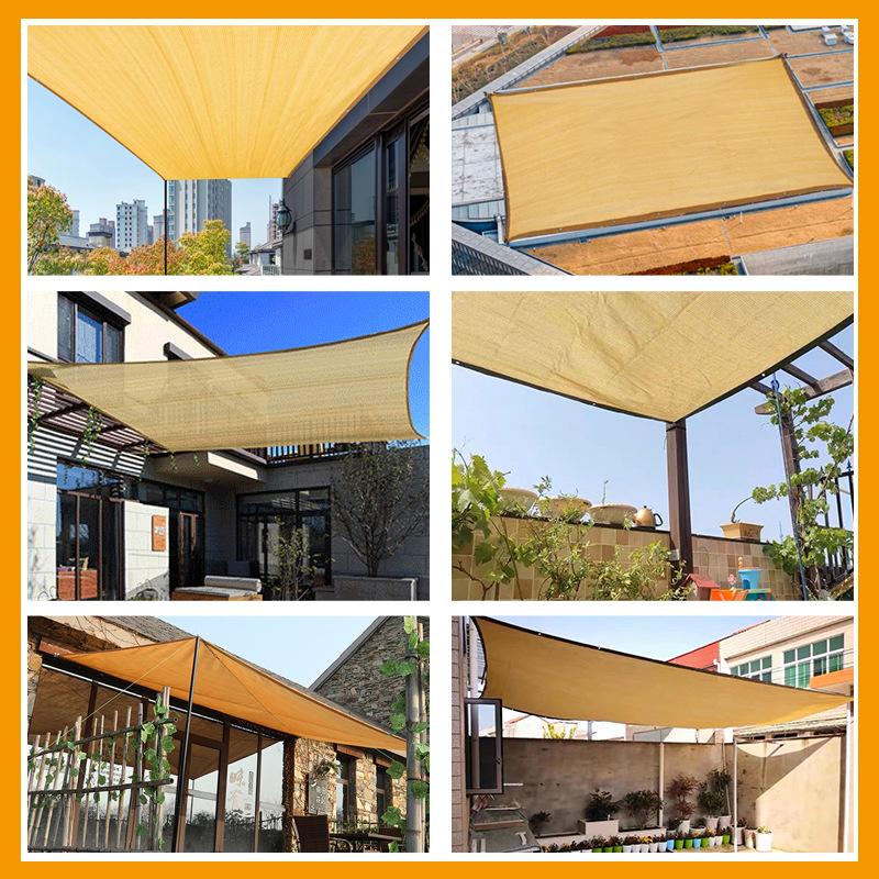 Anti-UV HDPE Shade Net Courtyard Pergola Sun Shelter 70~80% Shading Rate Succulent Plant Shade Net Outdoor Swimming Pool Cover