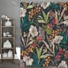 Spring Flower and Plant Shower Curtain, Bathroom Decorative Shower Curtain, Waterproof Shower Curtain with Hooks