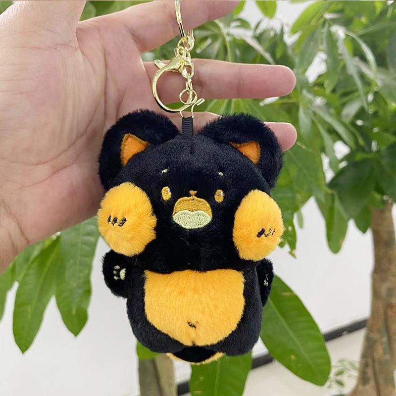 Lovable Mini Plush Cat Hanging Doll Keychain Perfect Companion For Bags And Accessories Key