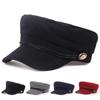 Fashion Wool Solid Visor Military Hat Winter Vintage Splicing Beret Cap for Women England Style Flat Caps Navy Hats