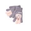 Thickened Autumn Winter Gloves Warm Warm Mittens Full Finger Gloves Hand Warmer  Boys Girls