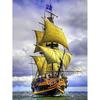 DIY 5D Diamond Painting Sailboat Diamond Embroidery Ship Cross Stitch Full Round Round Drill Mosaic Manual Art Gift Home Decor