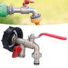 IBC Tote Adapter Double Connector Brass Tank Drain Hose Faucet Tap Valve Fitting PartDouble Head Single Nipple Type