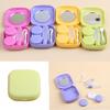 Contact Lens Case Cute Candy Color Accessories Mirror Eyewear Container Storage Box Travel Portable