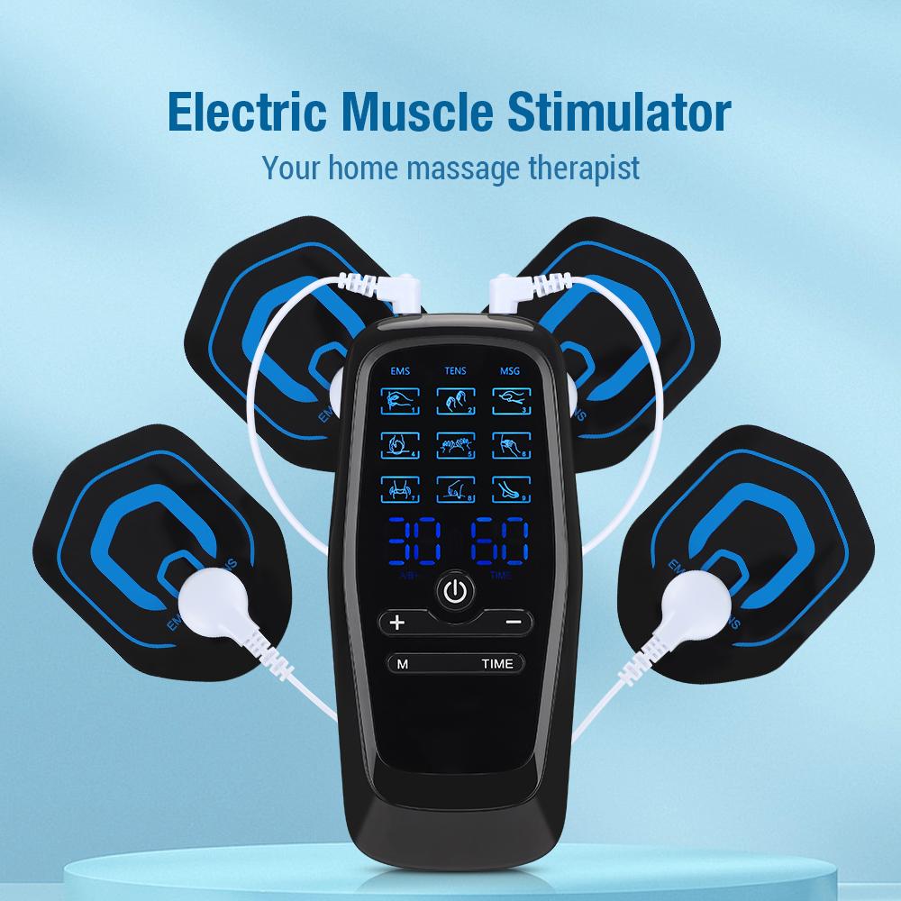 Household Massage Therapy Electric Muscle Stimulator 9 Modes 30 Gears Dual Pulse Dual Output Physiotherapy Instrument  Massager