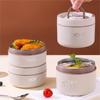 Stackable Food Container Stainless Steel Soup Bowl Portable Thermal Lunch Box  Student