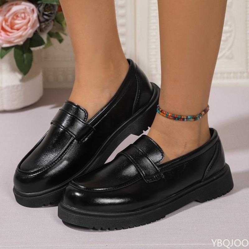 Spring Autumn New Black Women's Shoes Comfortable Soft Soled Non Slip Shoes Lightweight Casual Shallow Mouth Black Flat Shoes