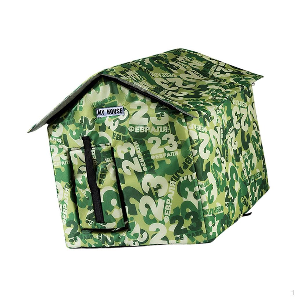 Cat House for Outdoor Cats Homeless Pet Tent Rainproof Cold and Windproof Four Seasons Puppy