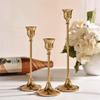 Candlestick Holders Kit Brass Gold Candlestick Set Wedding Table Decorative Exquisite Candlestick Stand For Party Dinning