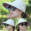 Vacation Wide Brim Foldable Anti-UV Visor Caps Sun Hat Beach Cap Casual Hats