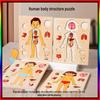 Wooden Human Anatomy Puzzle for Infants and Toddlers - Educational Toy for Self-Awareness and Science Learning
