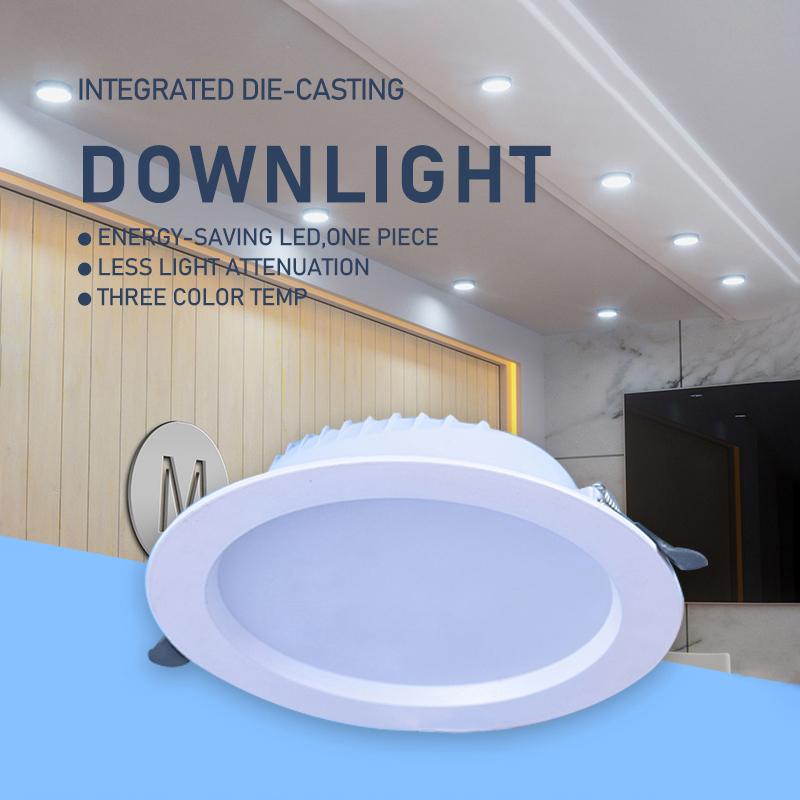 6W 9W 12W 18W LED Downlight 220V Ceiling Light Recessed Down Light Round Panel Lamp LED Spot Light Cold Warm White Neutral Light