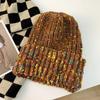 New Women's Autumn and Winter Outdoor Knitted Hats Warm Big Head Circumference Cold-proof Wild