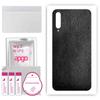 apgo Protective Skin Sticker for the Back Compatible with Huawei P Smart Pro 2019, Wrap Film, Foil, Vinyl - Pattern Black Leather