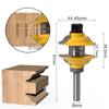 3pcs 8mm 12mm 1/2inch Shank Entry Interior Tenon Door Router Bit Set Ogee Matched R&S Router Bits Carving for Wood
