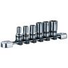 Kyoto Machinery Tools Nepros Socket Set of 6 NTB3M06A (KTC) 9.5mm (3/8 Inch) Semi-Deep