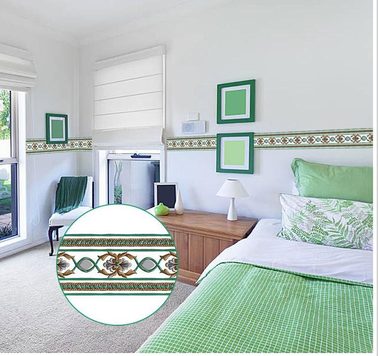 10M Self Adhesive Skirting Line Wall Sticker PVC Art Mural Wall Decoration for Living Room Kitchen Bathroom