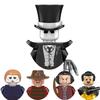 Halloween Horror The Nightmare Before Christmas Jack Skellington Pumpkin Model Building Blocks Figure Bricks Toys For Children