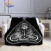 Satanic Gothic Witchcraft Blanket Ouija Board with Hands Occultism Flannel   Soft Four Seasons Portable Camping