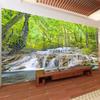 Modern 3d Wallpaper Waterfall Forest Nature Scenery Wall Mural Living Room Tv Sofa Wall Papers Decor