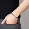 Black Cuban Bracelet Men's Woven Ins Simple, Niche, Thick, Trendy and Fashionable