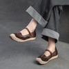 Commuter Genuine Leather Flats Casual Round Toe Soft Soled Shallow Versatile Women's Shoes