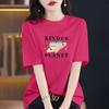 Summer Women's Short Sleeve T-shirt Pattern Print Fashion Casual Round Neck Comfortable Women's Short Sleeve T-shirt