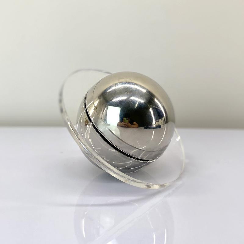 Simple Modern Silver Gold Crystal Decorative Ball Ornaments Creative Paper Weight Study Room Model Room Desktop Decoration