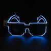 Wireless LED Light-up Glasses Glow In the Dark Neon Rave Shades  for Adult Kids