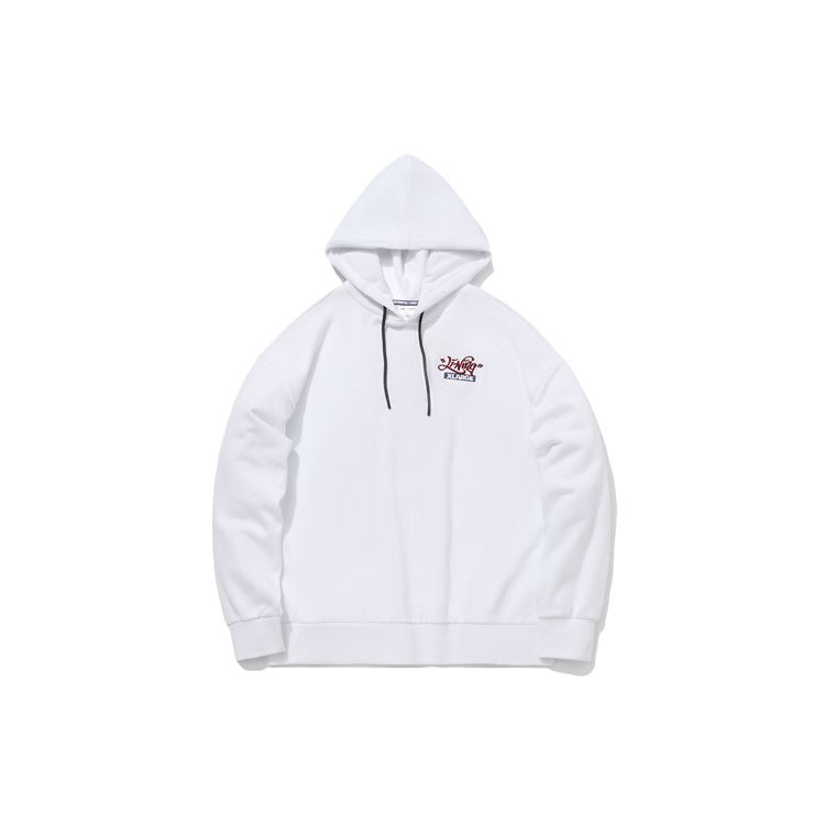 Li Ning Casual Pullover Hooded Sports Sweatshirt Men Sweatshirt White AWDQ997-1