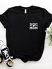 Women T Shirt Dog Mom Pocket Print Tshirt Women Short Sleeve O Neck Loose T-shirt Ladies Causal Tee Shirt Clothes Tops
