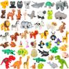 Multiple Styles Big Size Building Blocks Animals Accessories Figures Farm Zoo DIY Bricks Education Assemble Toys For Children