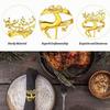 Xmas Napkin Rings Deer Shaped Holders Buckles Party Serviette Christmas Decoration Supplies 1/6 PCS
