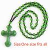 Classic Religious Style Cross Amulet Jewelry Pendant Beaded Necklace New Fashion Pendant  Christian