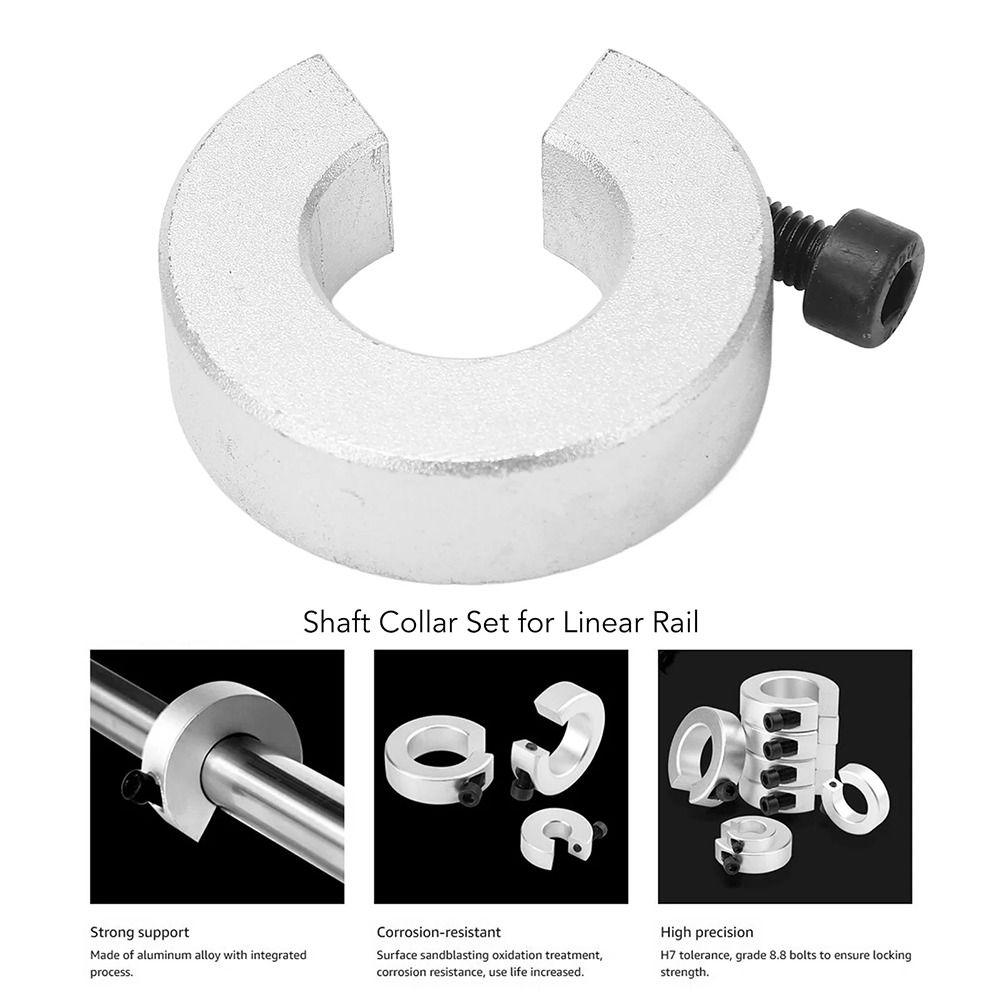 1Pcs Optical Axis Linear Rail Shaft Collar SBR16/20/25/30/35/40 Open Type Collar  CNC Parts Tool
