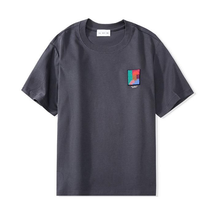 New American Casual Printed Short-sleeved Retro Loose T-shirt for Men's Summer Couple Top T-shirt