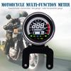 Multifunction Motorcycle Tachometer Meter LED Backlight LCD Motorcycle Speedometer Digital Level