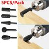 5PCS Drill Bit Set Cutting Tools 1/4'' for Woodworking Knife Wood Carving Tool