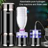 SPE/PEM Rich Hydrogen Cup Water Generator Portable Stainless SteelThermal Water Kettle Alkaline Ionizer Bottle with Drain Hole