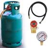 1 Set Air Tank Repair Kit Safety Valve 0-200 PSI Pressure Gauge Carry For Portable Tank Assembl M3Z7